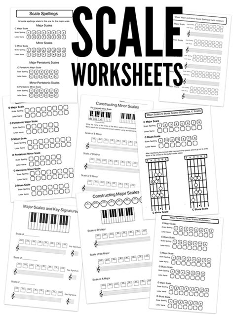 Major Scale Worksheets