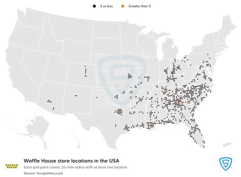 Waffle House store locations in the USA (2022) : r/MapPorn