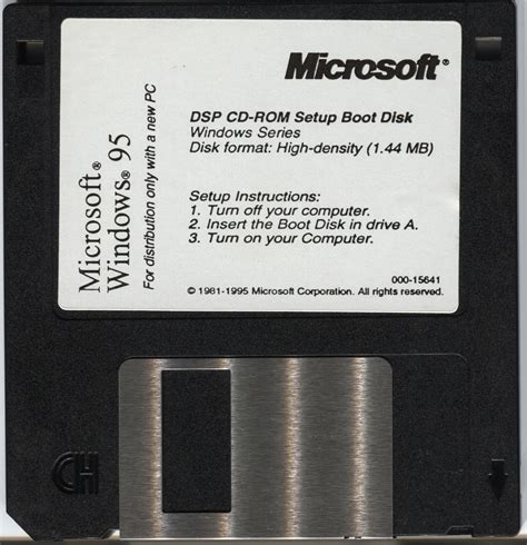 Microsoft Windows 95 DSP CD-ROM Setup Boot Disk (1995) : Microsoft : Free Download, Borrow, and ...