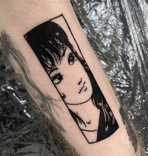 minimalistic small junji ito tomie tattoo Bts Tattoos, Time Tattoos ...