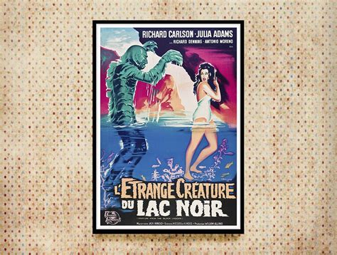 Reprint Of The Vintage 1954 (French Version) Movie Poster - Creature ...