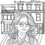 Preppy sketch template