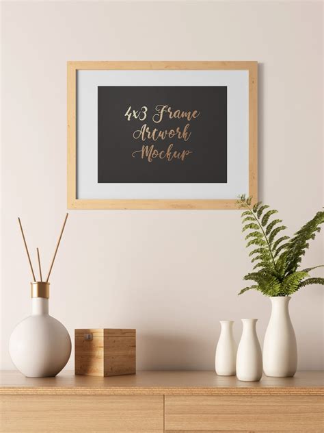 Frame Artwork Mockup Free PSD | Mockup World HQ