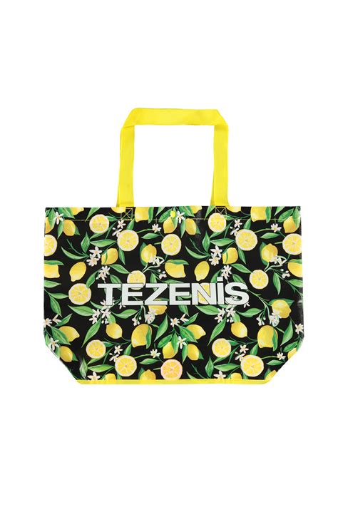 Printed TNT Beach Bag with Logo - Tezenis