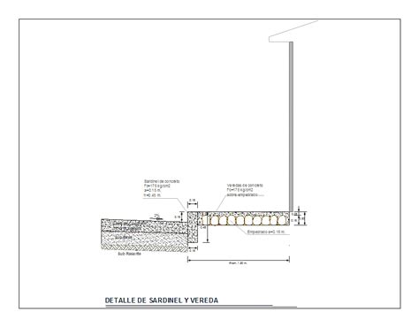 Detail Of Sidewalk And Sardinel DWG Detail for AutoCAD • Designs CAD