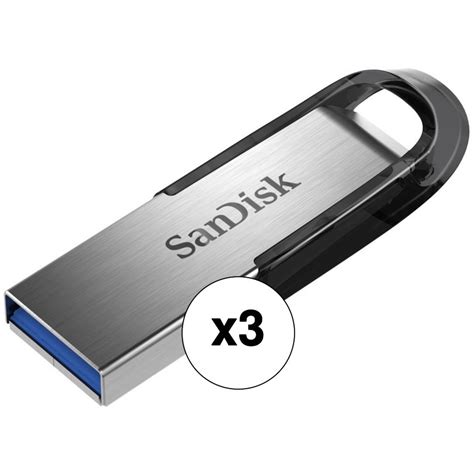 SanDisk 32GB Ultra Flair USB 3.0 Flash Drive (3-Pack) B&H Photo