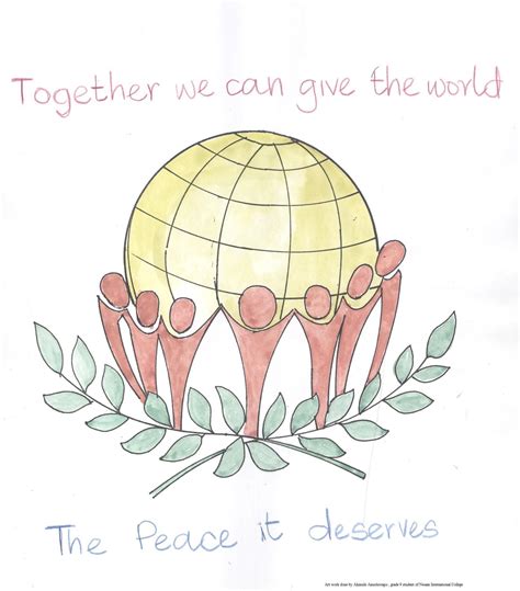 World Peace Drawing at PaintingValley.com | Explore collection of World ...