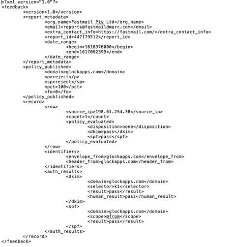 Free DMARC Report Analyzer: How to Read DMARC XML Reports | GlockApps