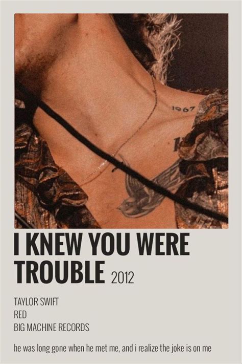 Taylor Swift Album I Knew You Were Trouble