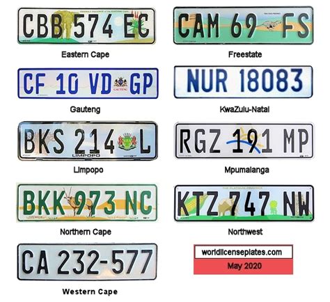 License Plates of South Africa