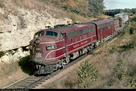 118 Chicago, Rock Island & Pacific (Rock Island) EMD F7(A) at Manhattan, Kansas by Bill Marvel ...