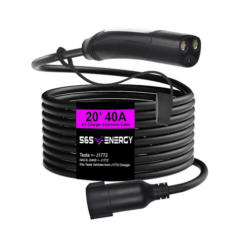 J1772 to Tesla EV Charger Extension Cable - 565 Energy