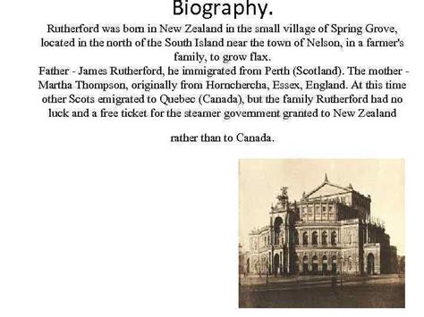 Ernest Rutherford Biography Rutherford was born in