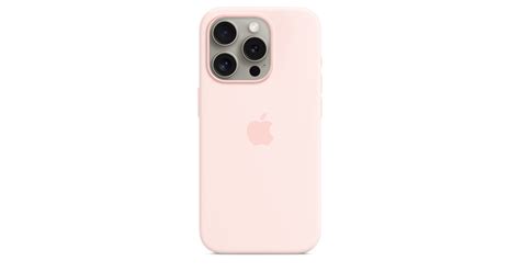 iPhone 15 Pro Silicone Case with MagSafe - Light Pink - Apple (IN)