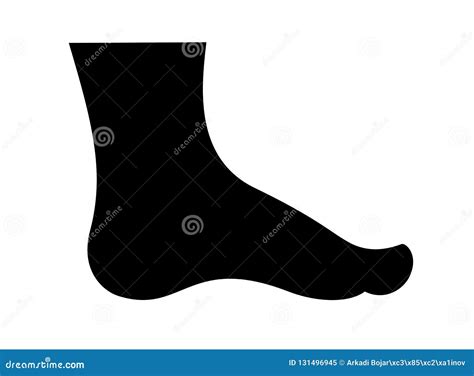 Human Foot Icon Vector Silhouette Stock Vector - Illustration of ankle ...