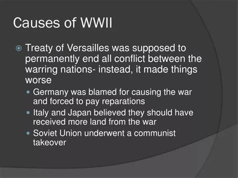 PPT - Causes of WWII PowerPoint Presentation - ID:2218126