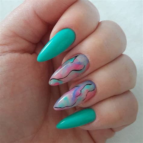 23 Marble Nail Art Ideas with Wow Effect | Marble nail art, Marble ...