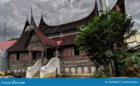 Minangkabau Gadang House, a Beautiful Work of Architecture Stock Photo - Image of architecture ...