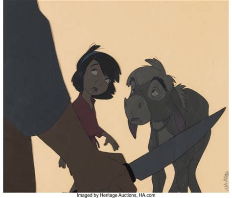 The Small One Boy and Donkey Production Cel and Screening Invitation ...