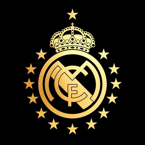 Real Madrid Logo Black And Gold