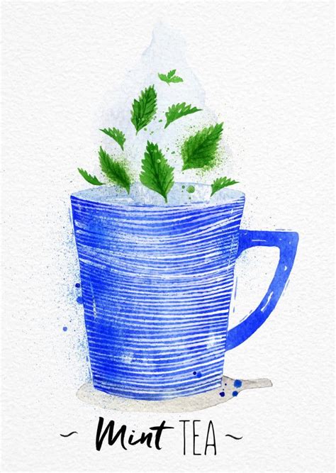 Watercolor Tea Cup | Watercolor paper background, Watercolor tea cup, Tea illustration