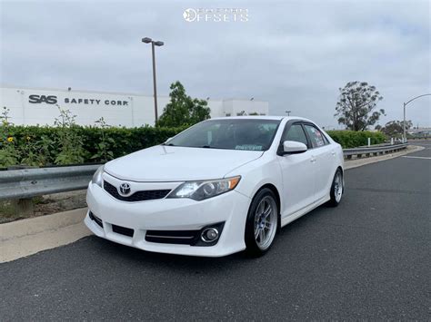 2014 Toyota Camry with 18x9.5 45 Enkei RPF1 and 255/40R18 Federal SS595 ...