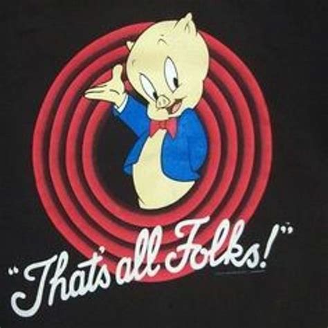 an image of a t - shirt with the words that's all folks on it