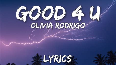 Olivia Rodrigo - good 4 u (Lyrics) - YouTube