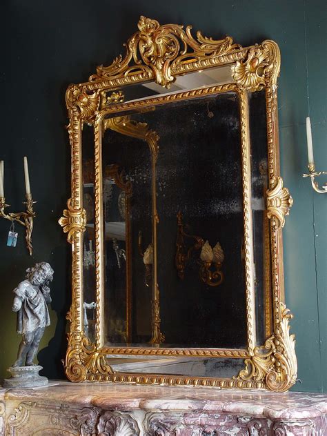 Antique Large French Gilded Mirror in English Regency style | Antike spiegel, Spiegel ...