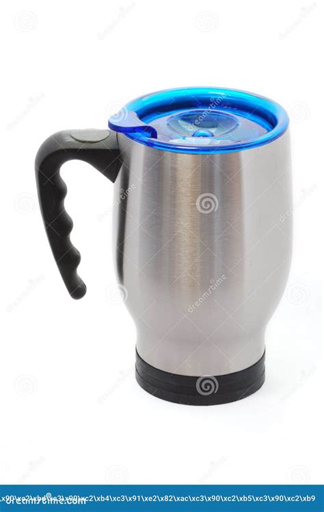 Coffee thermos mug stock photo. Image of heat, isolated - 16238158