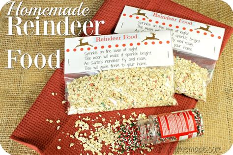 Homemade Reindeer Food Recipe With Printable Labels