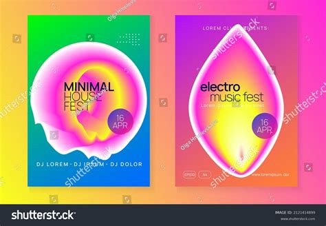 Trance Flyer Electro Show Layout Cool Stock Vector (Royalty Free) 2121414899