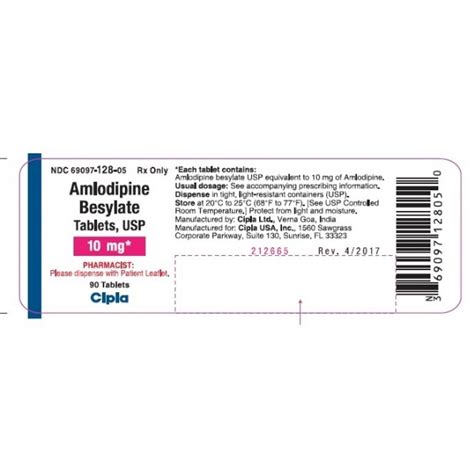 AMLODIPINE BESYLATE 10MG - RX Products