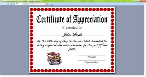 This is my sample teacher appreciation certificate. Designs By Melody. Please don't change the ...