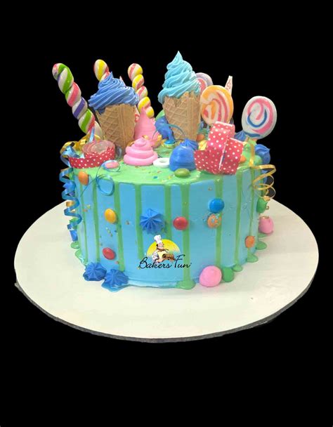 A Special Candy Covered Birthday Cake with All Your Favorite Candies ...