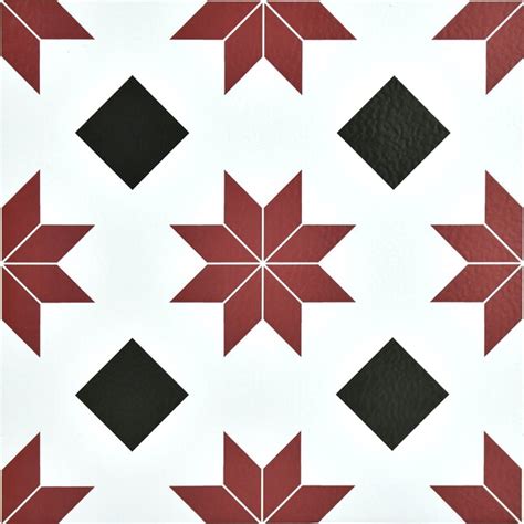 FloorPops Red 2.76-mil x 12-in W x 12-in L Peel and Stick Vinyl Tile ...