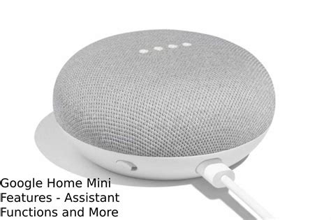 Google Home Mini Features - Assistant Functions and More