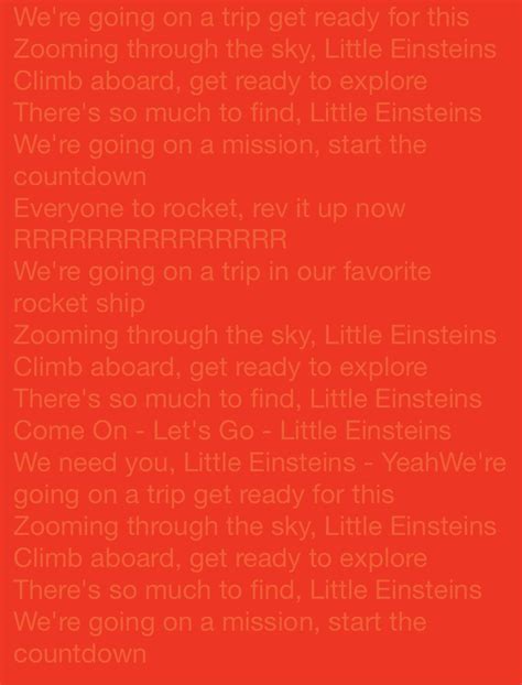 LITTLE EINSTEINS THEME SONG LYRICS - Notability Gallery