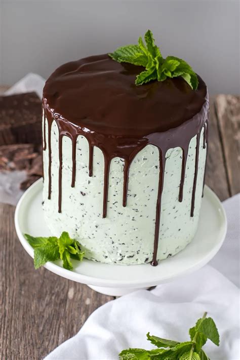 This Mint Chocolate Chip Cake is a mint lover's dream! Layers of decadent chocolate c ...