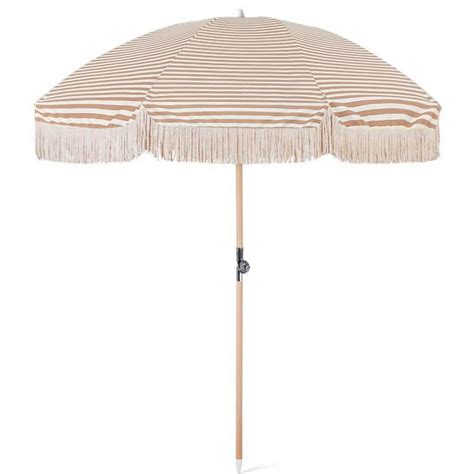 Classical Striped Beach Umbrella With Fringe,BU-315