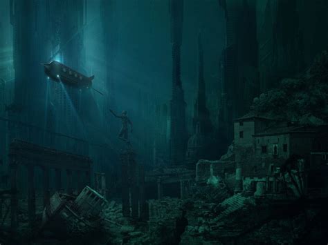 David Edwards - Digital Matte Painting gallery - Atlantis | Lost city ...