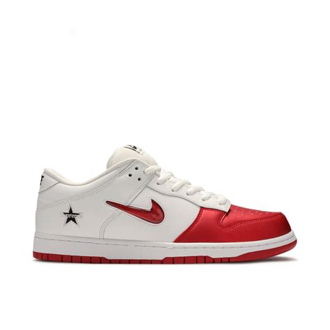 Supreme x Nike SB Dunk Low Red White | CK3480-600 | Laced