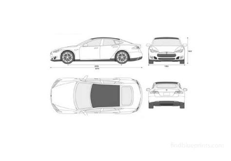 Download drawing Tesla Model S 2012 in ai pdf png svg formats