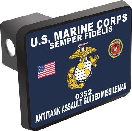 USMC MOS 0352 Antitank Assault Guided Missileman Hitch Cover