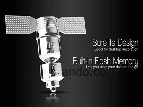 Metallic Satellite USB Flash Drive | Gadgetsin