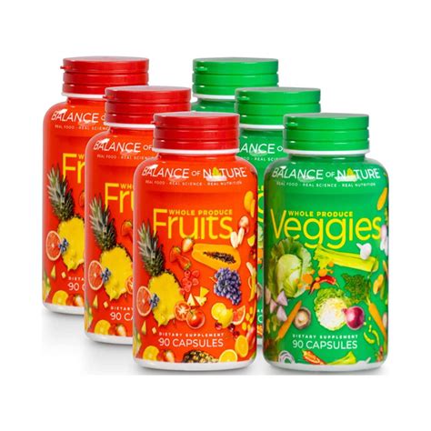 Balance of Nature Fruits and Veggies - Whole Food Supplement with Superfood Fruits and ...