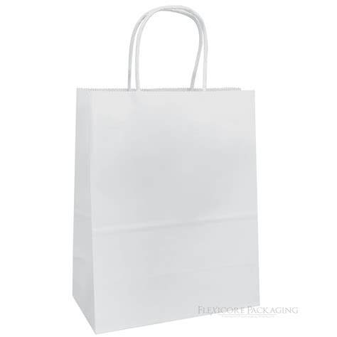 White Kraft Paper Bags, 8"x4.75"x10.25", 100ct - Walmart.com