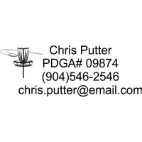 Disc Golf Custom Label Stamp - Simply Stamps