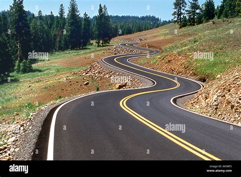 curved scenic road Stock Photo, Royalty Free Image: 1284340 - Alamy