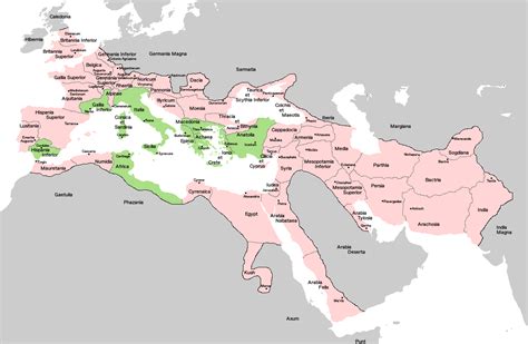 Image - Map of the Roman Empire Provinces Labeled 117 AD (Guardians ...